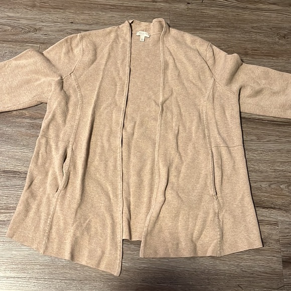 Talbots Open Tan Cardigan - Picture 2 of 6